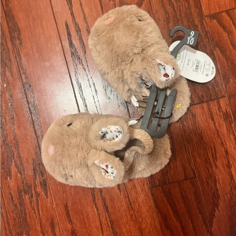 Wonder Nation Brown Plush Baby Shoes